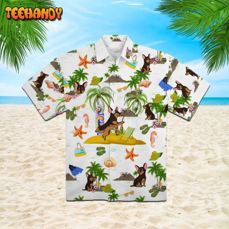 Miniature Pinscher Dog Tropical V2 Hawaiian Shirt