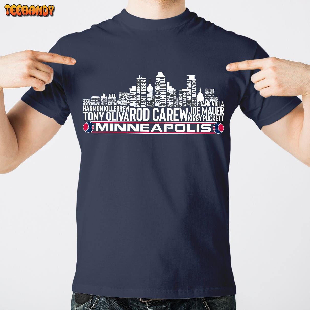 Minnesota Baseball Team All Time Legends, Minneapolis City Skyline Unisex T Shirt