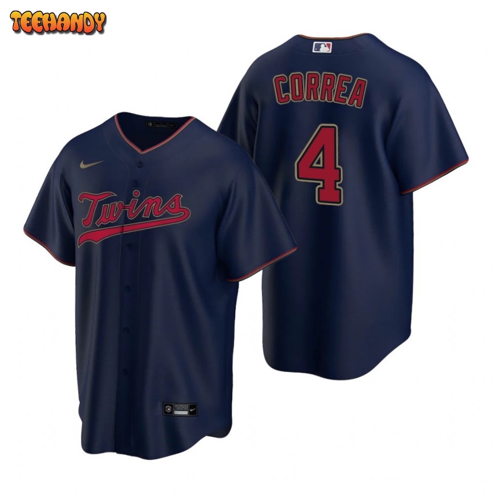 Minnesota Twins Carlos Correa Navy Alternate Replica Jersey