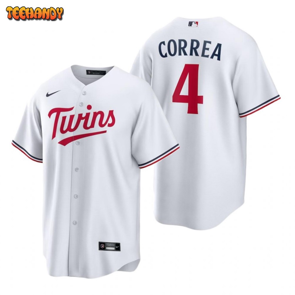 Minnesota Twins Carlos Correa White 2023 Home Replica Jersey