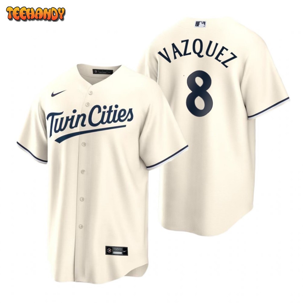 Minnesota Twins Christian Vazquez Cream 2023 Alternate Replica Jersey