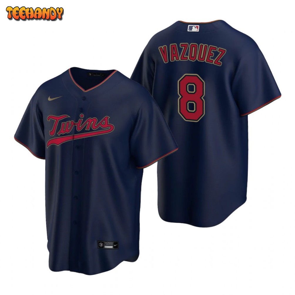 Minnesota Twins Christian Vazquez Navy Alternate Replica Jersey