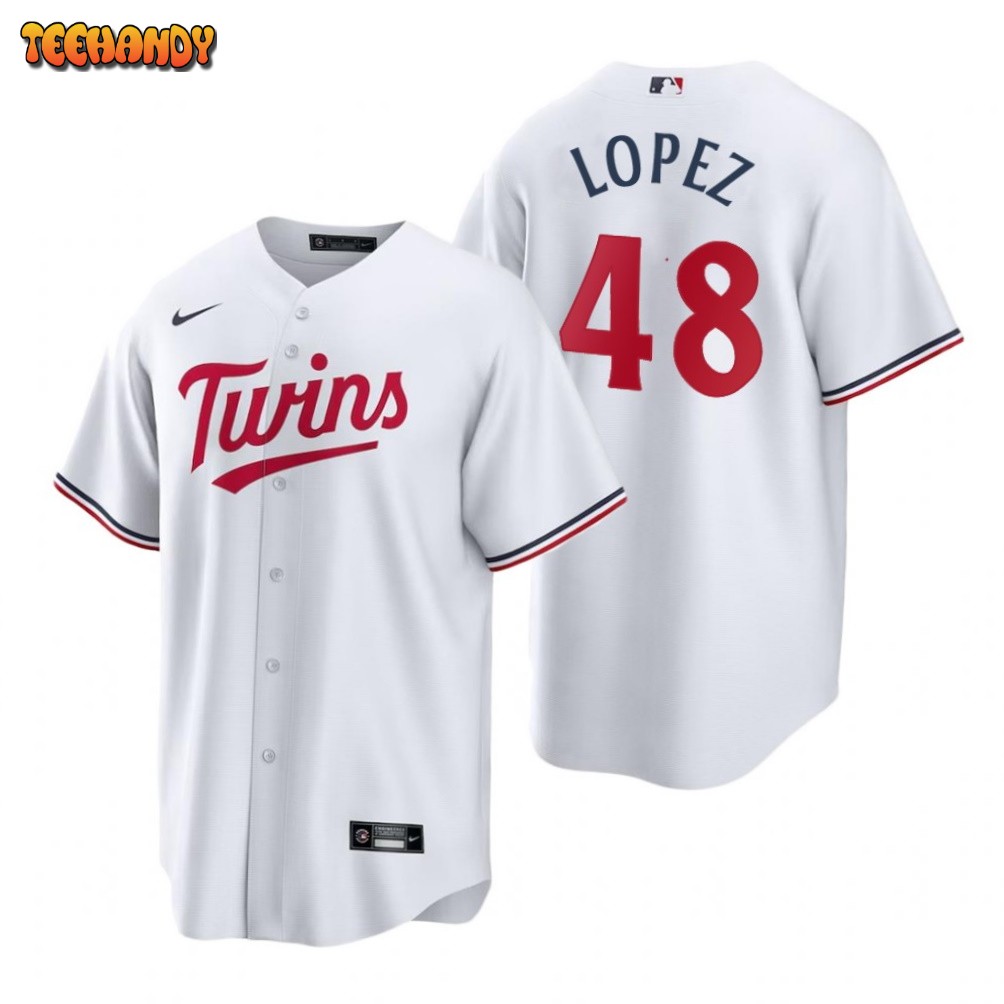 Minnesota Twins Jorge Lopez White 2023 Replica Home Jersey