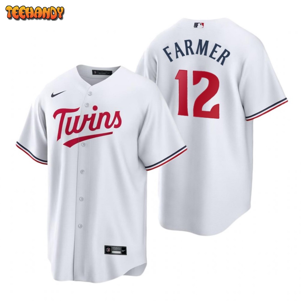 Minnesota Twins Kyle Farmer White 2023 Home Replica Jersey