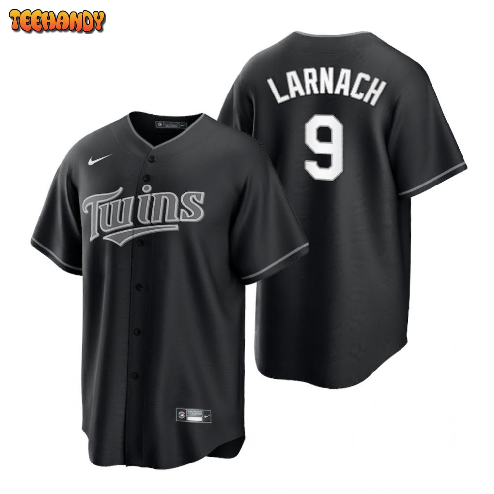 Minnesota Twins Trevor Larnach Black White Fashion Replica Jersey