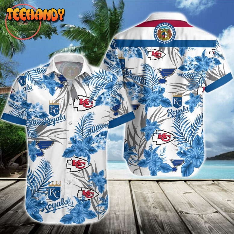 Missouri Sports Chiefs Blues Royals Hawaiian Shirt