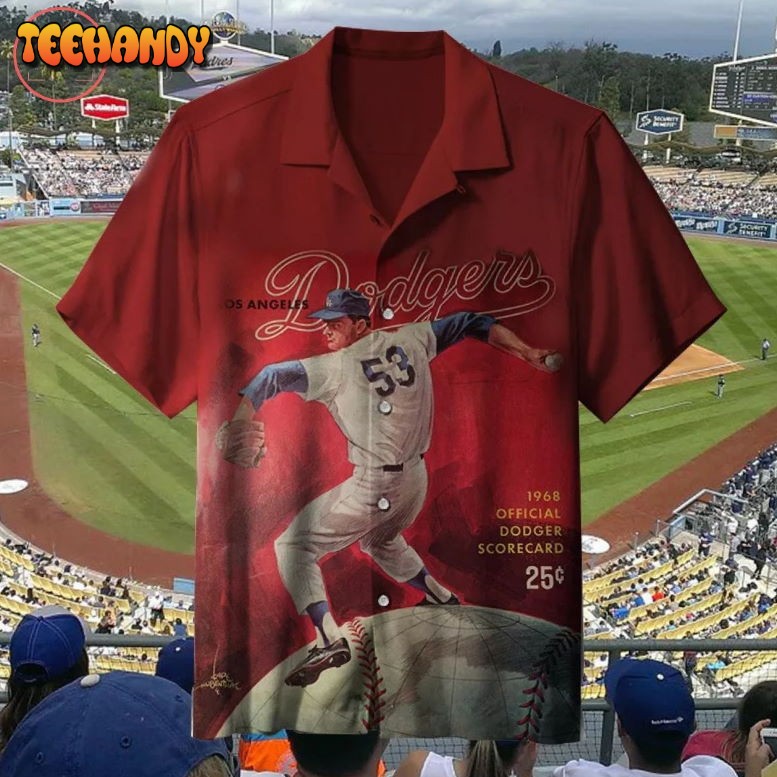 MLB 1968 Los Angeles Dodge Hawaiian Shirt