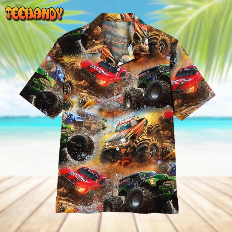 Monster Truck Hawaiian Shirt