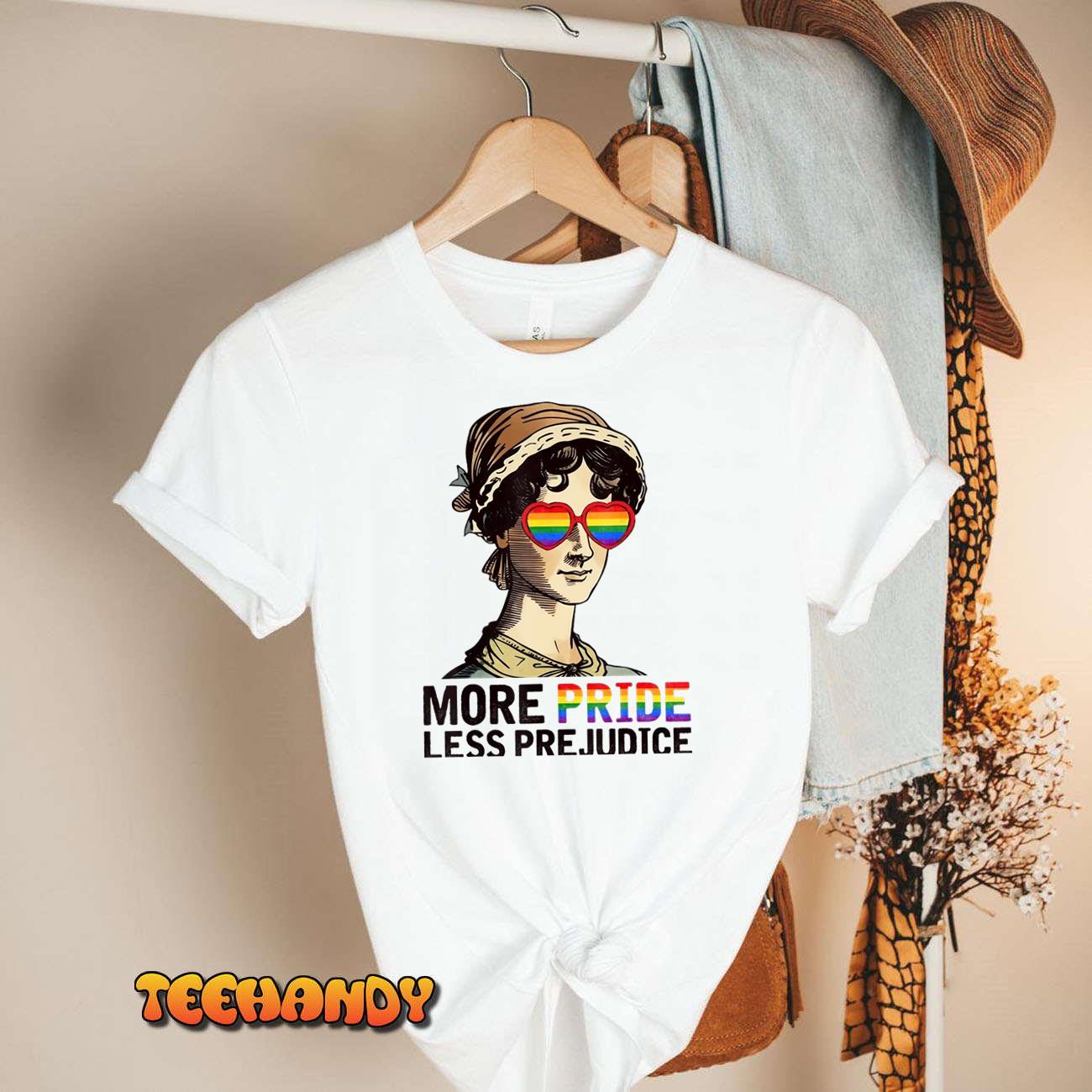 More Pride Less Prejudice LGBT Gay Pride Month T-Shirt