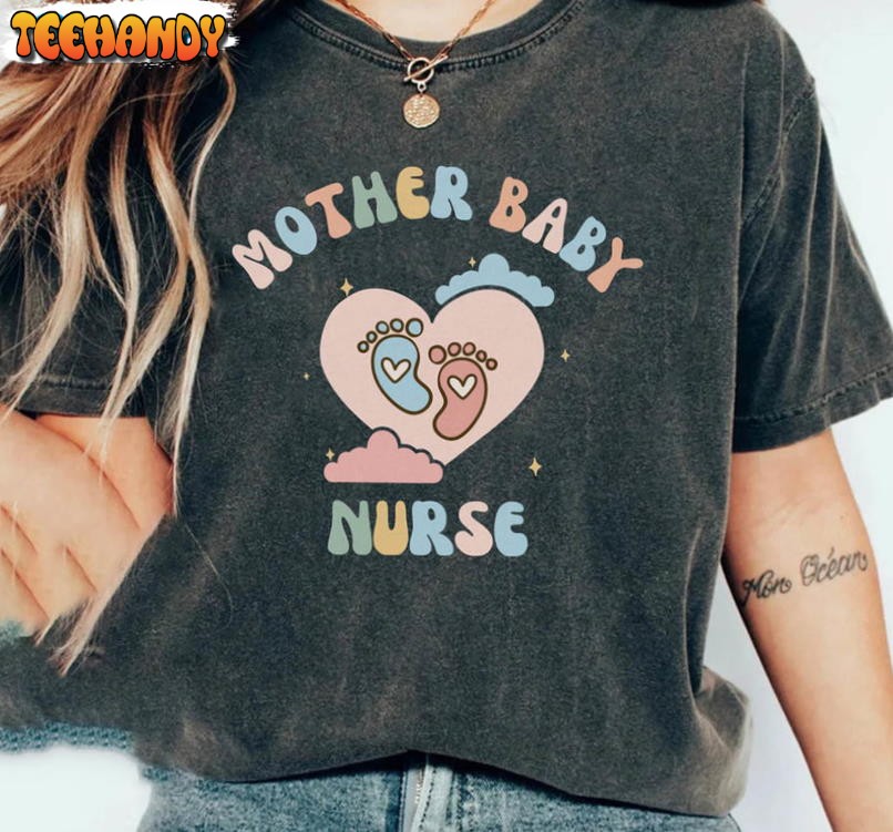 Mother Baby Nurse Shirt, Cute Nurse Mother Unisex Hoodie