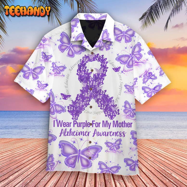 Mother’s Day Alzheimer’s Awareness Cool Design Aloha Hawaiian Shirt