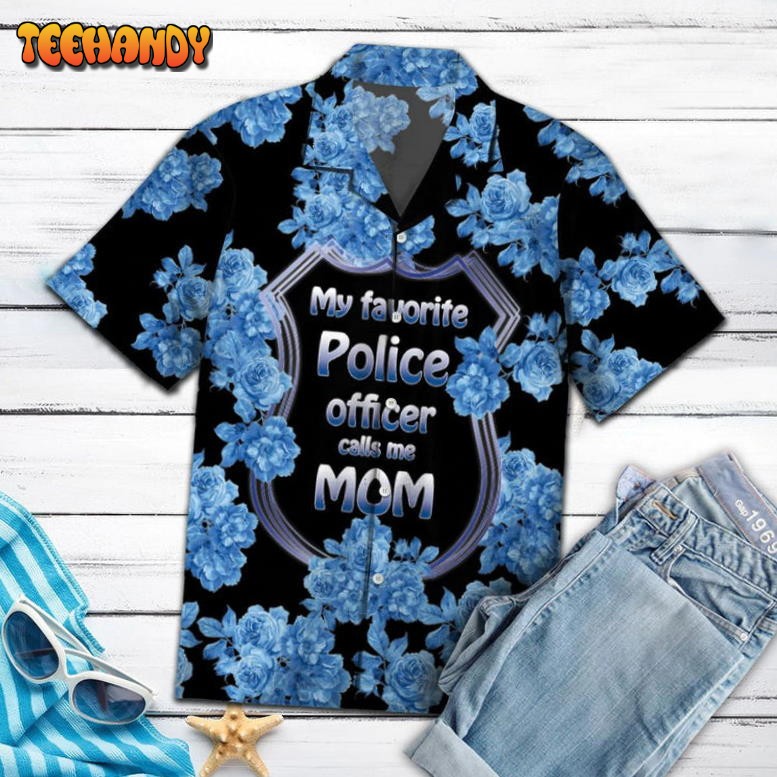 Mother’s Day Proud Police Mom Cool Design Aloha Hawaiian Shirt