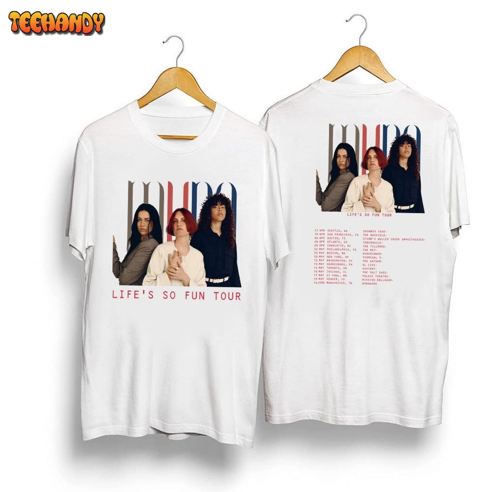 Muna Band Life’s So Fun Tour 2023 Shirt