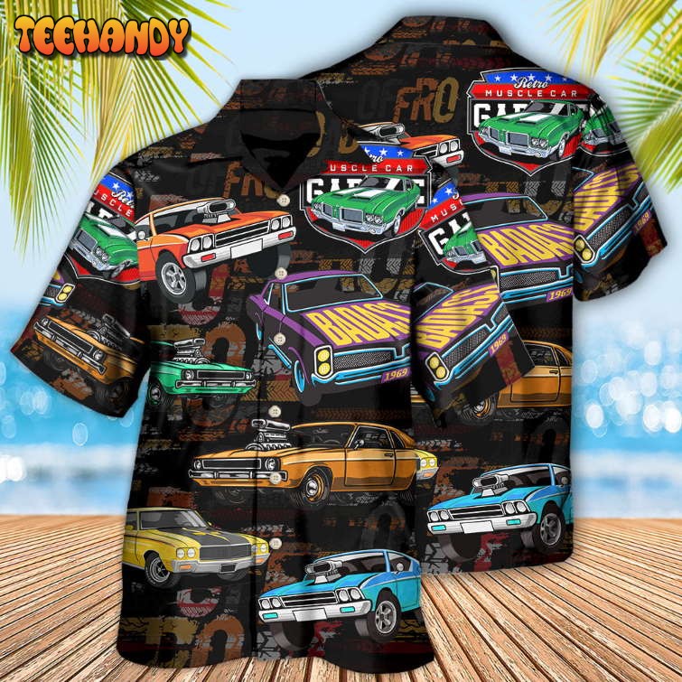 Muscle Car Racing Speed Road Hawaiian Shirt