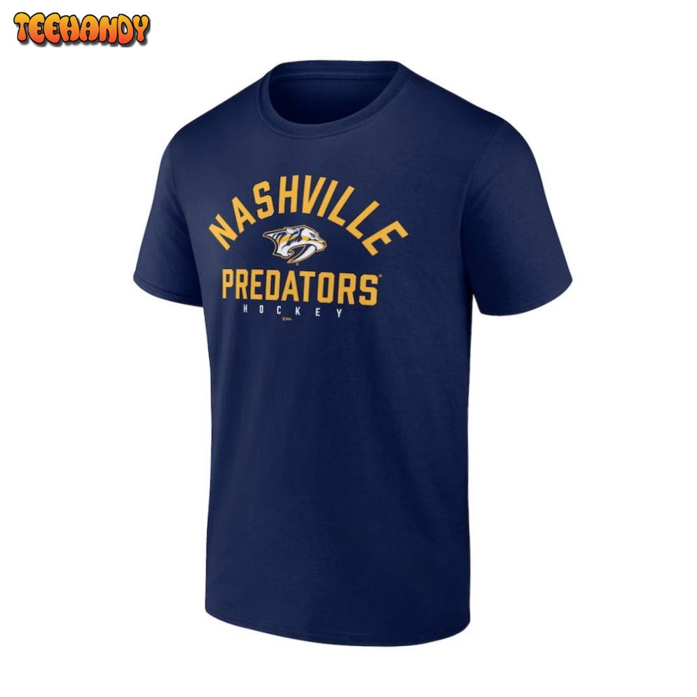 Nashville Predators Hockey Player Navy T-Shirt