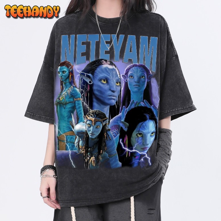 Neteyam Vintage Homage T-Shirt, Avatar Neytiri Washed Funny Internet ...