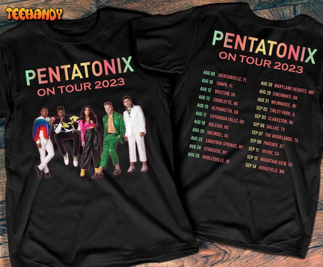 NEW Pentatonix On Tour 2023 T-Shirt, Pentatonix America Tour 2023 T-Shirt