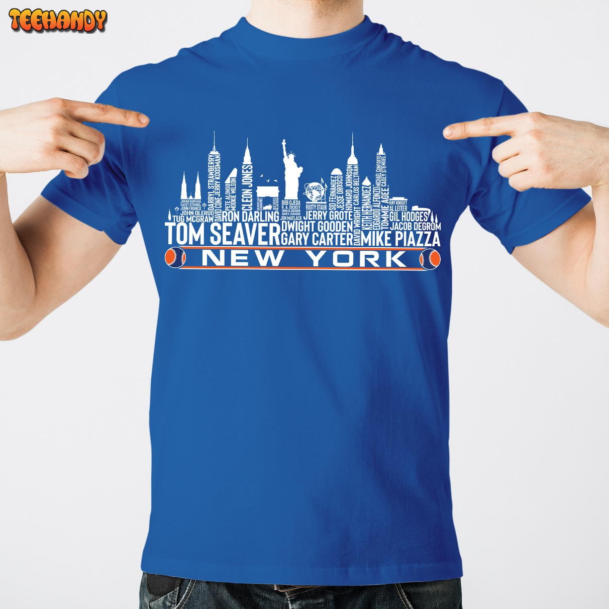 New York Baseball Team All Time Legends, New York City Skyline Unisex T Shirt