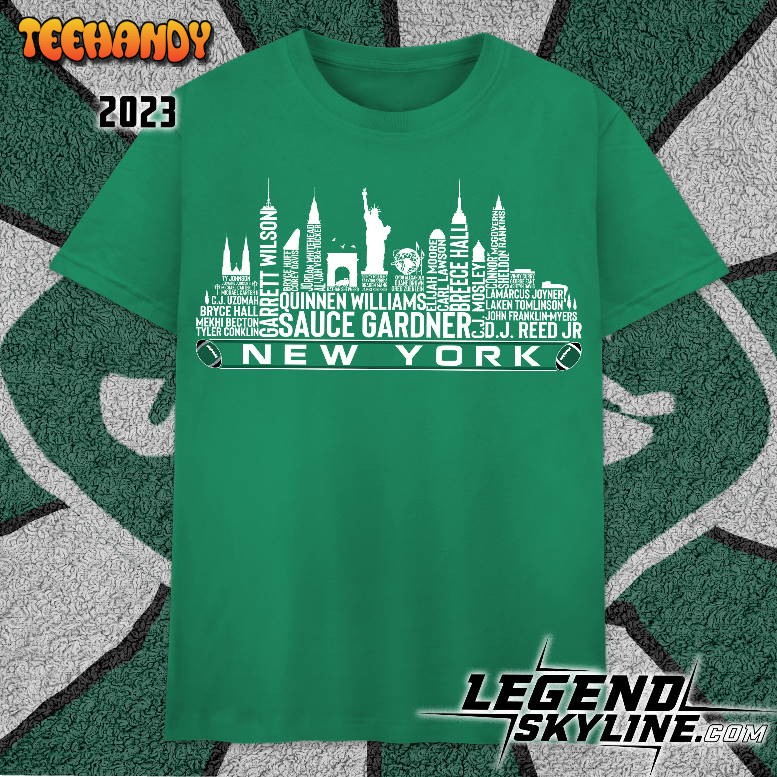 New York Football Team 23 Player Roster, New York City Skyline Unisex T Shirt