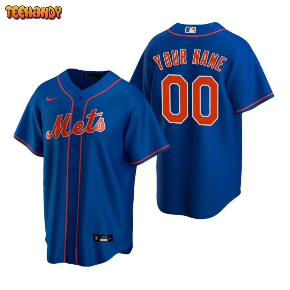 New York Mets Custom Royal Alternate Replica Jersey