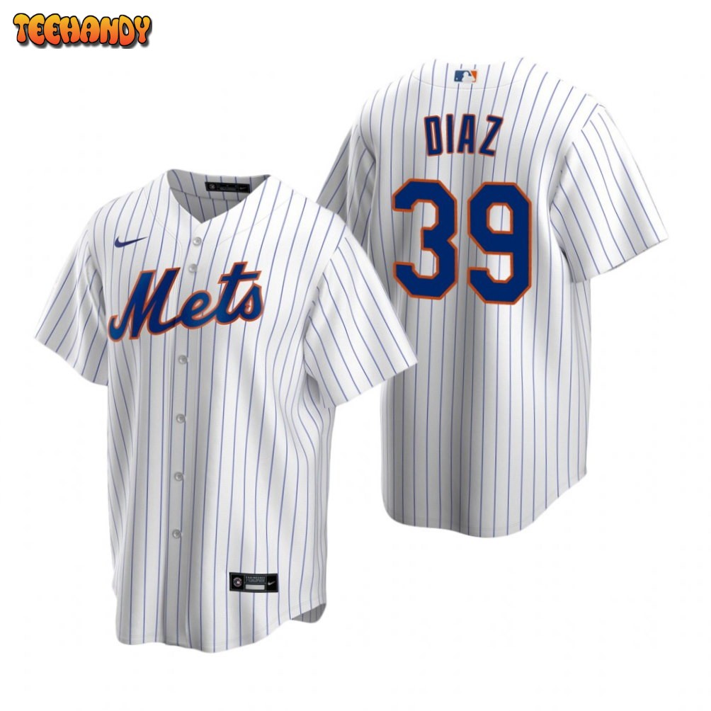 New York Mets Edwin Diaz White Replica Home Jersey