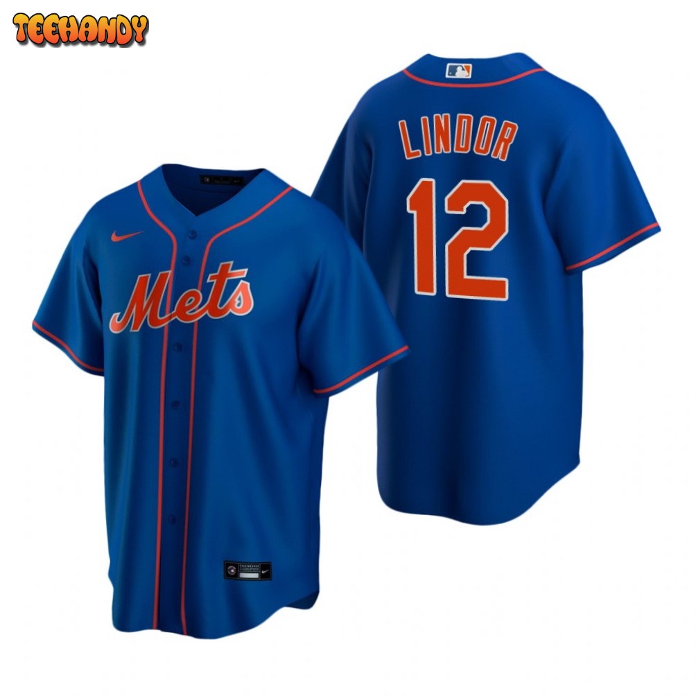 New York Mets Francisco Lindor Royal Replica Alternate Jersey