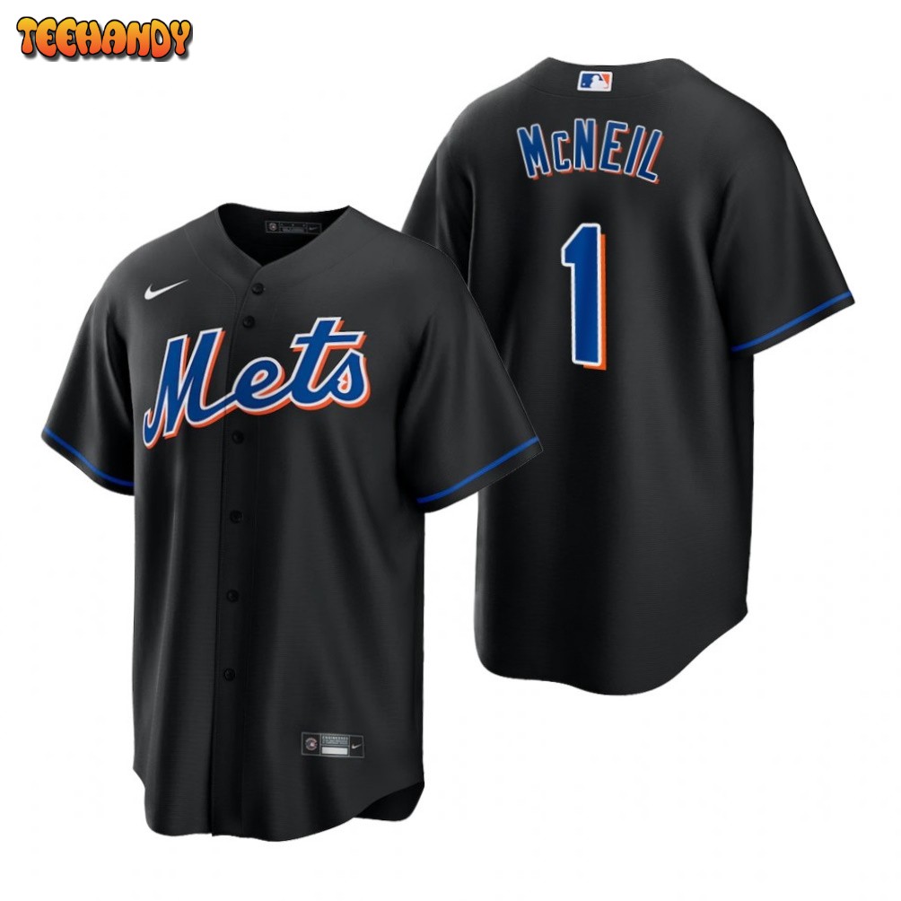 New York Mets Jeff McNeil Black Alternate Replica Jersey