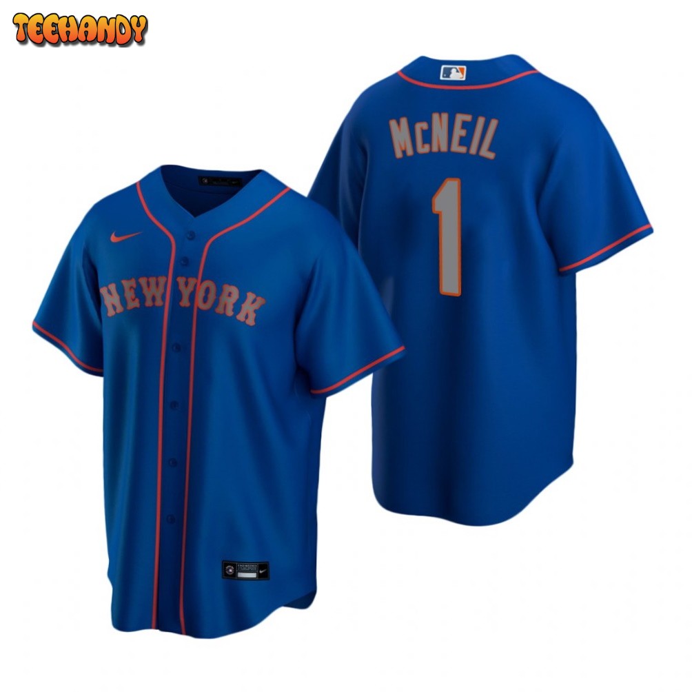 New York Mets Jeff McNeil Royal Alternate Road Replica Jersey