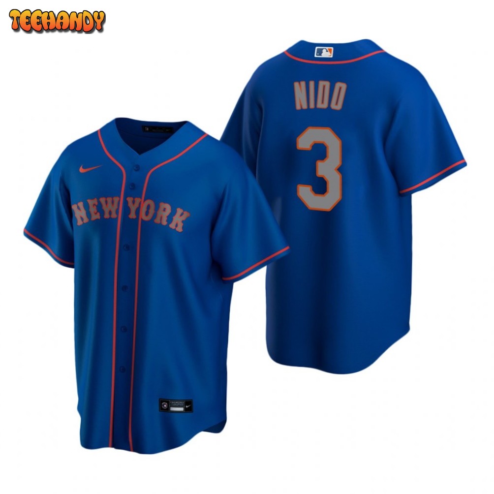 New York Mets Tomas Nido Royal Alternate Road Replica Jersey