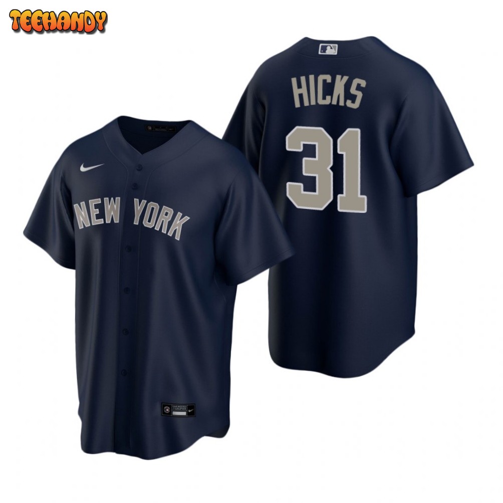 New York Yankees Aaron Hicks Navy Alternate Replica Jersey