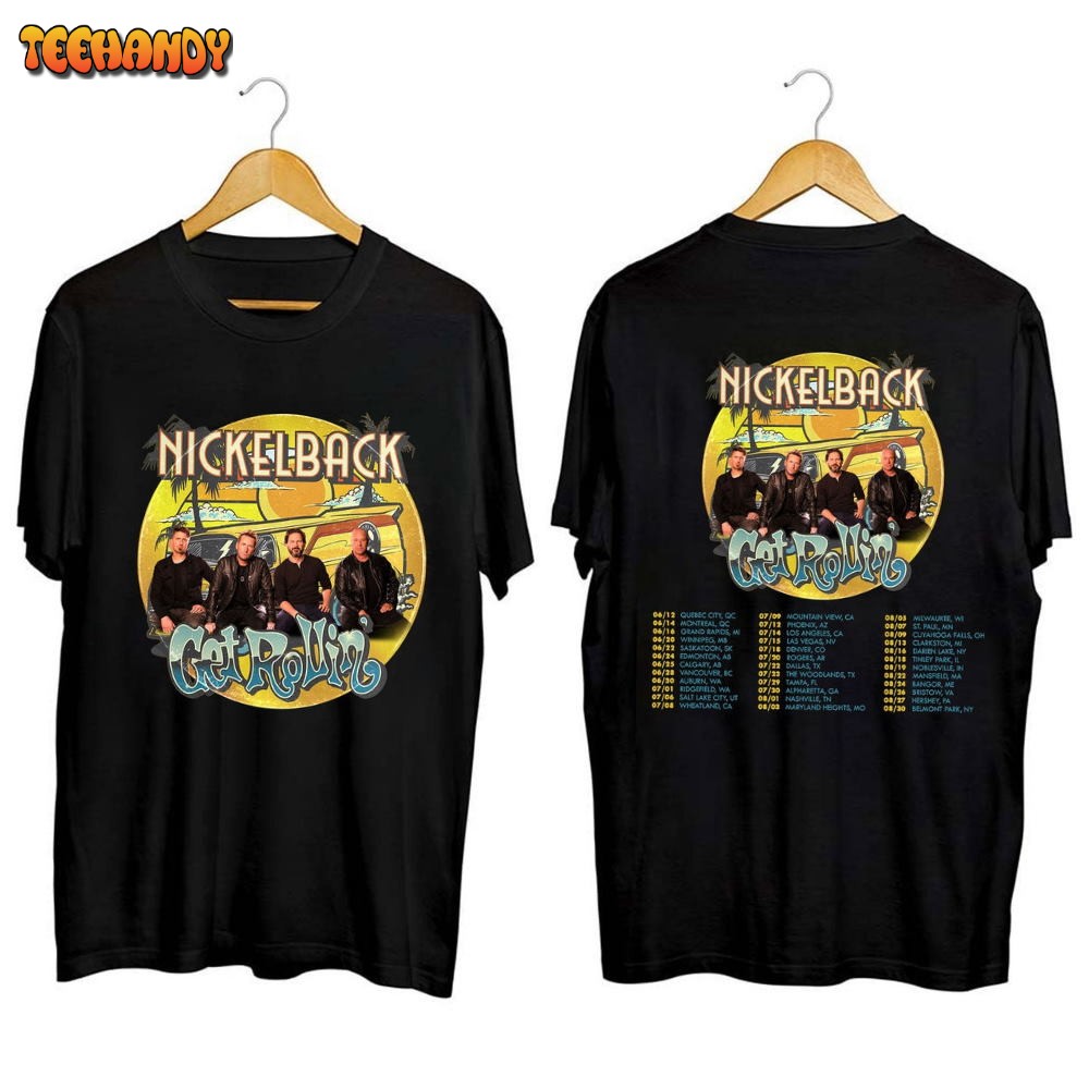 Nickelback Get Rollin’ Tour 2023 Shirt, Nickelback Band Concert 2023 Shirt