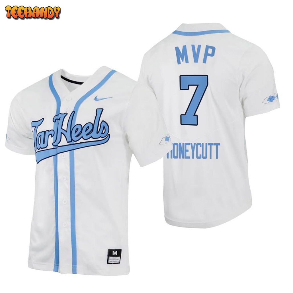 North Carolina Tar Heels Vance Honeycutt Baseball Jersey White