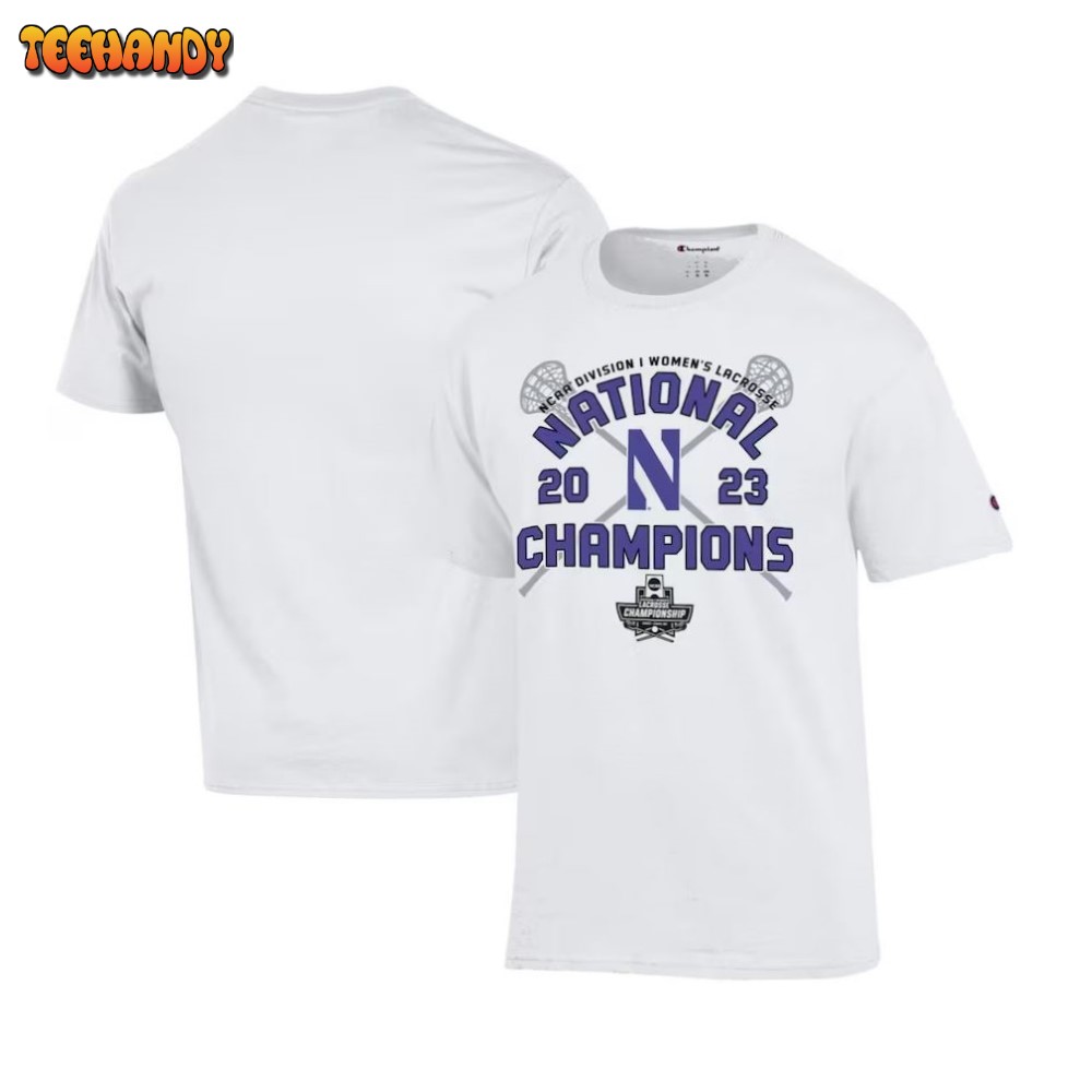 Northwestern Wildcats 2023 NCAA Women’s Lacrosse National Champions Locker Room T-Shirt