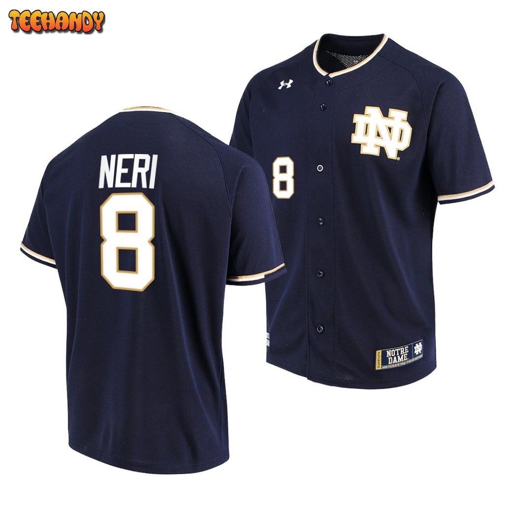 Notre Dame Fighting Irish Danny Neri College Baseball Jersey Navy