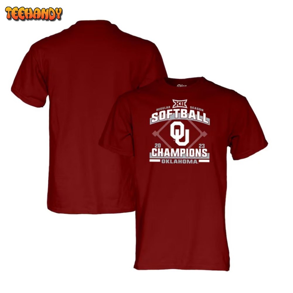 Oklahoma Sooners 2023 Big 12 Softball Regular Season Champions T-Shirt