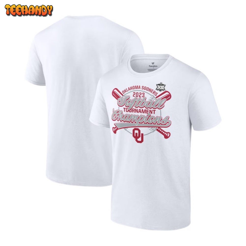 Oklahoma Sooners 2023 NCAA Big 12 Softball Conference Tournament Champions T-Shirt