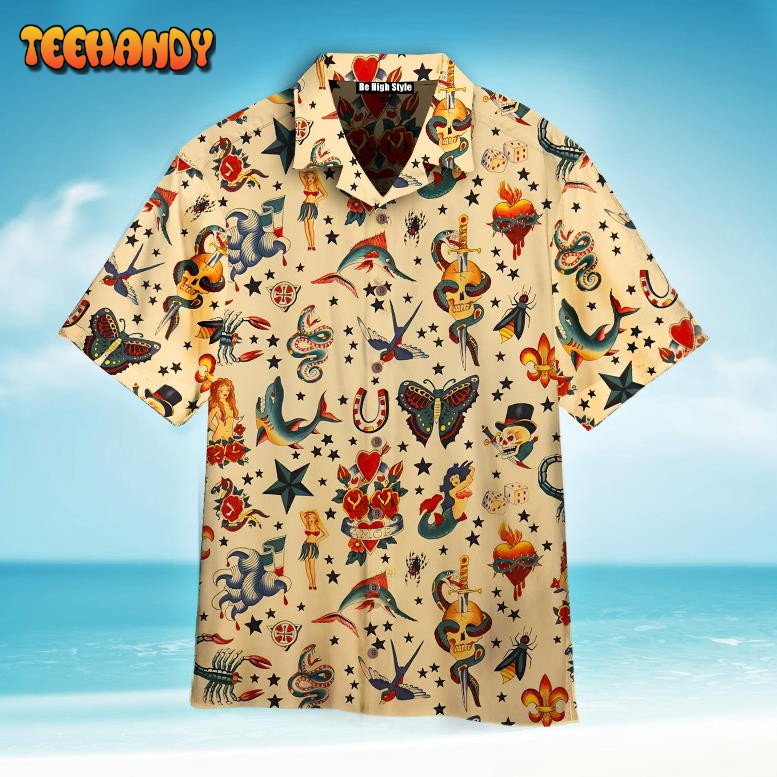 Old School Tatoo Summer Funny Hawaiian Shirt