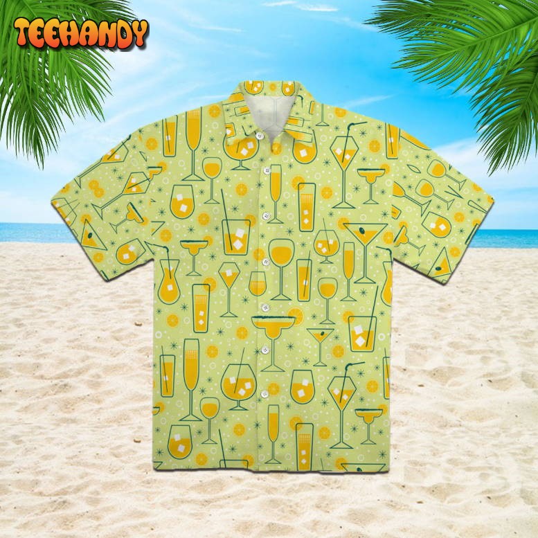 Orange Juice Cocktail Hawaiian Shirt