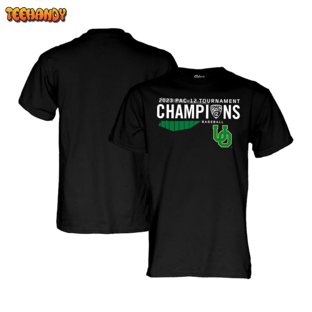 Oregon Ducks 2023 PAC-12 Baseball Conference Tournament Champions T-Shirt