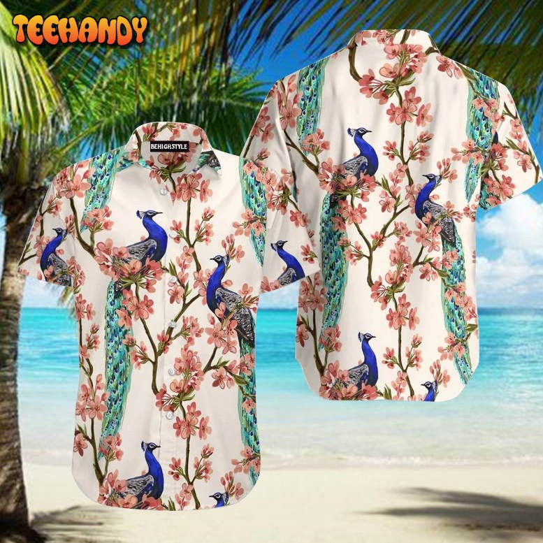 Oriental Peacock Hawaiian Shirt