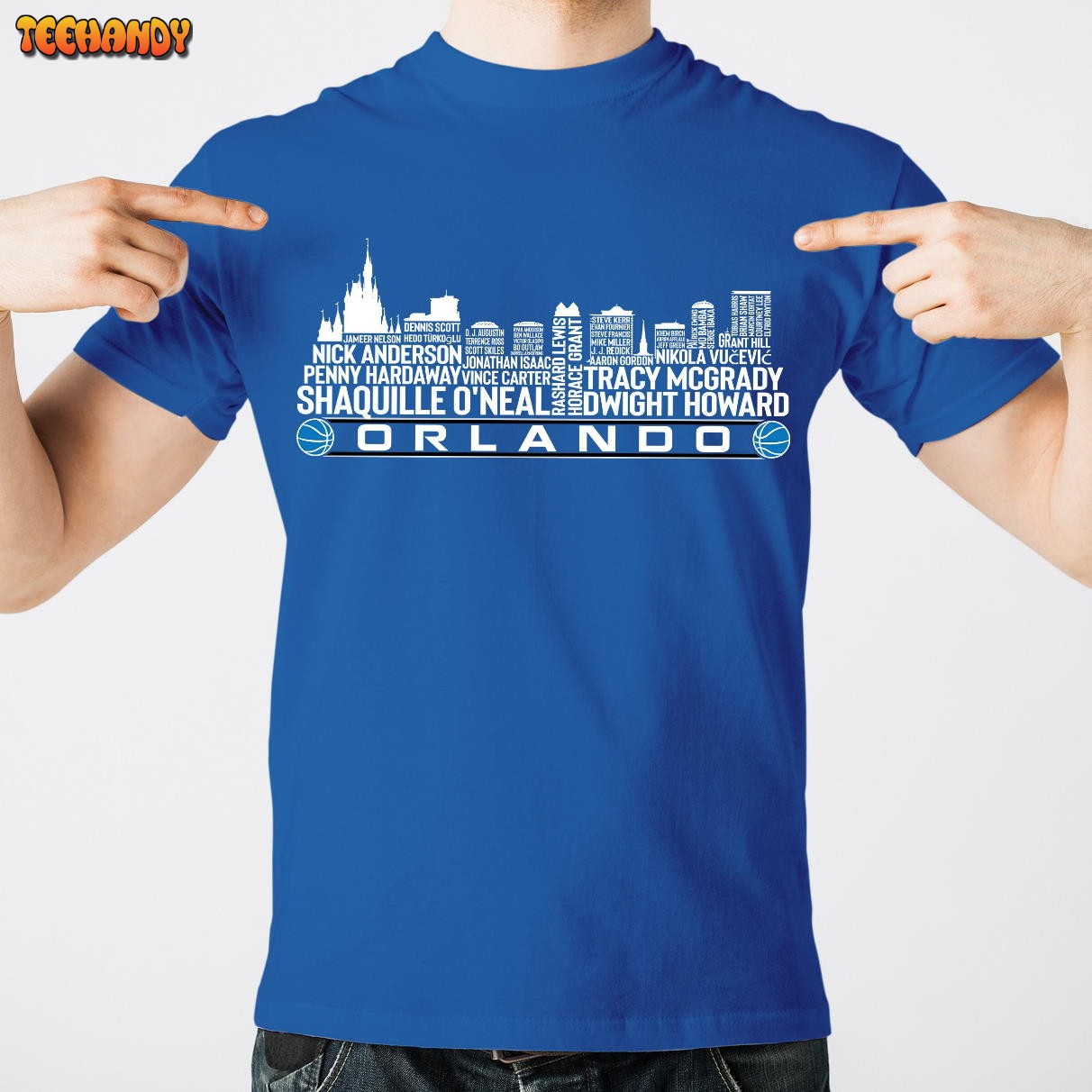 Orlando Basketball Team All Time Legends,Orlando City Skyline Unisex T Shirt