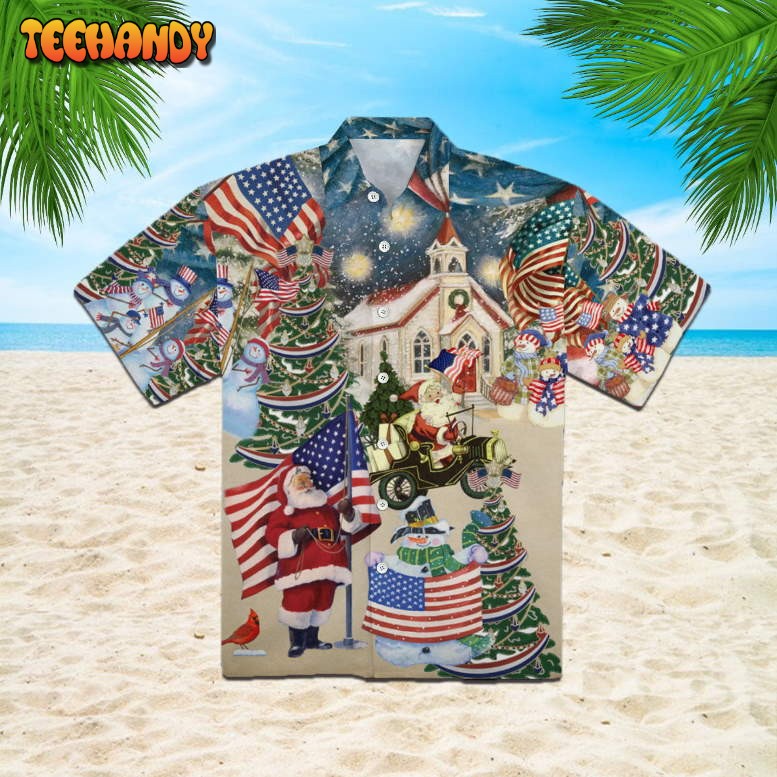 Patriotism American On Christmas Hawaiian Shirt