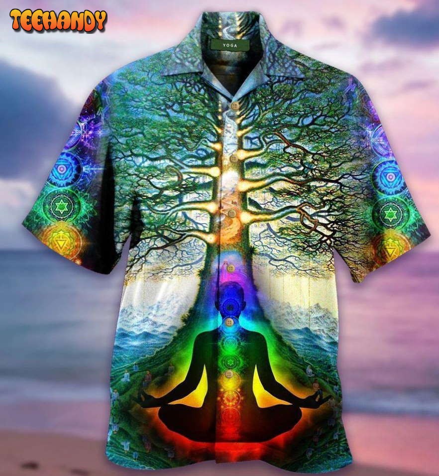 Peace Comes From Inside Yoga Tree Of Life Hawaiian Shirt