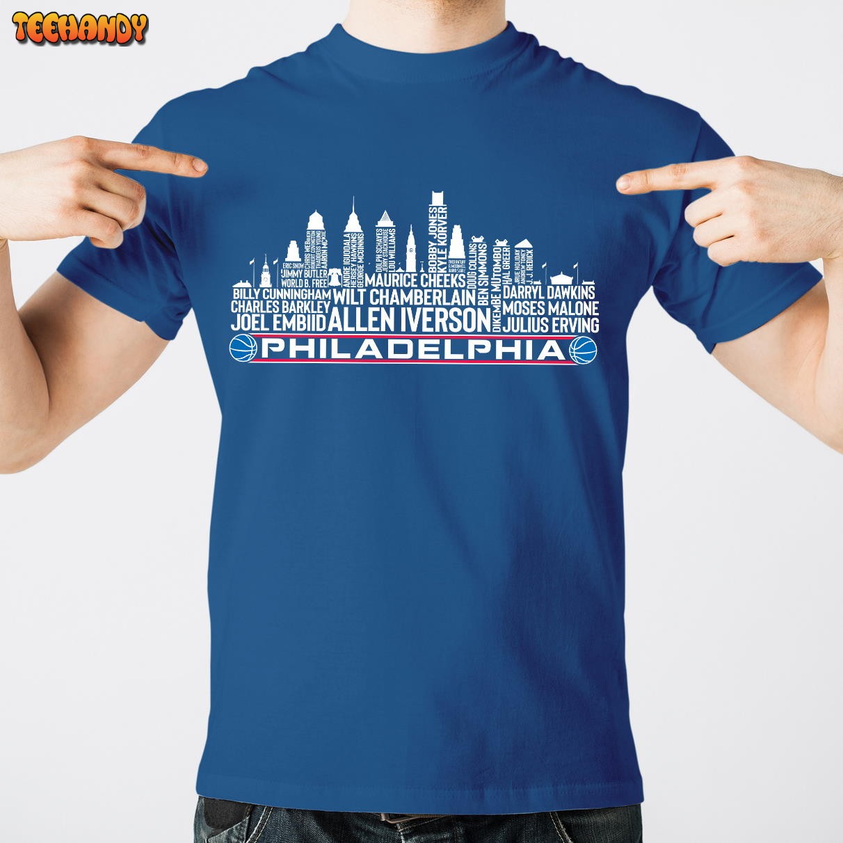 Philadelphia Basketball Team All Time Legends, Philadelphia City Skyline Unisex T Shirt