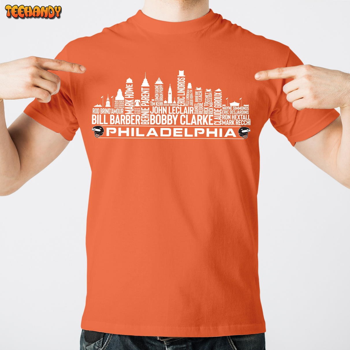 Philadelphia Hockey Team All Time Legends, Philadelphia City Skyline Unisex T Shirt