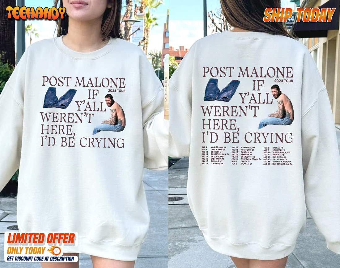 Post Malone Sweatshirt, Post Malone Merch, Post Malone 2023 Tour Shirt