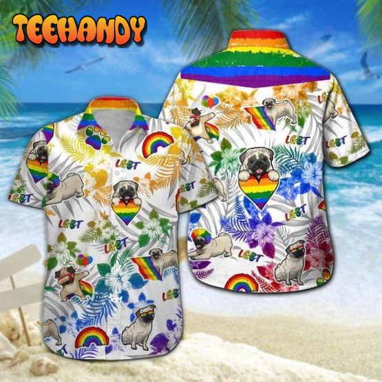 Pug LGBT Hawaiian Shirt