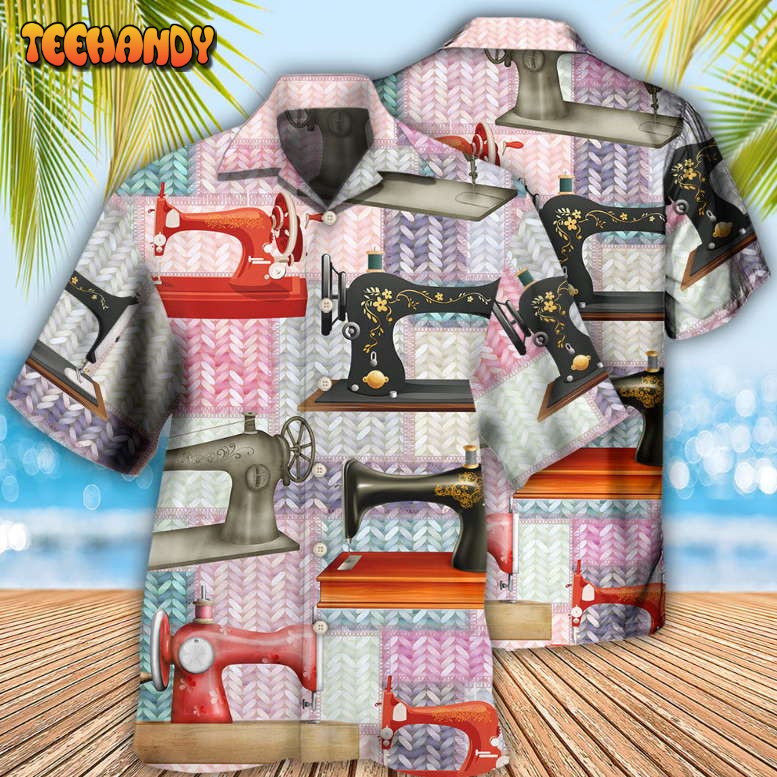 Quilting Machine Knit Fabric Hawaiian Shirt