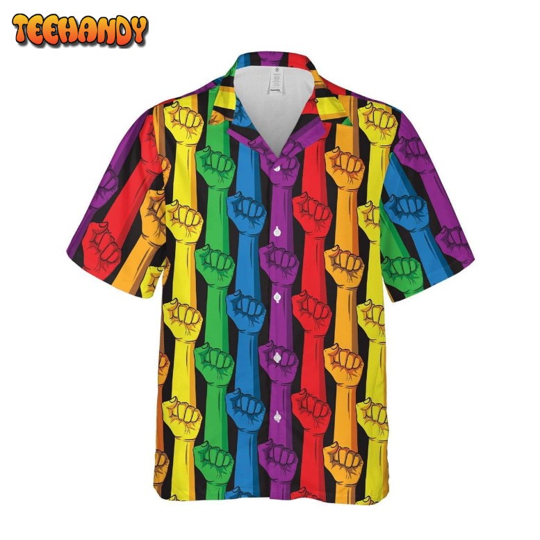 Rainbow Color LGBT Hawaiian Shirt