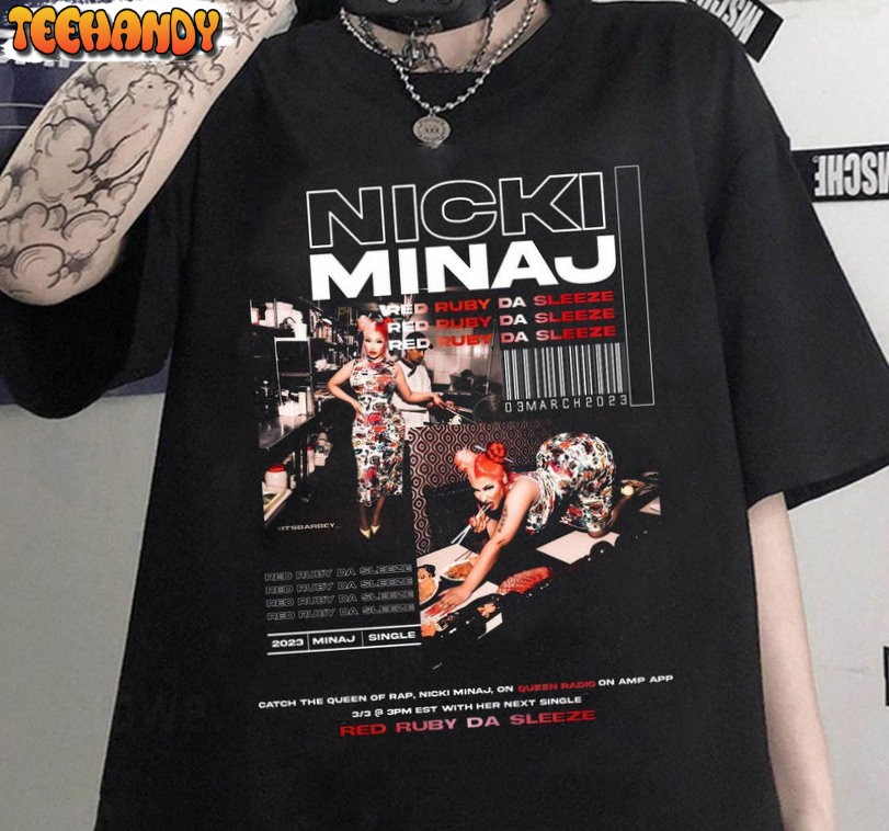 Red Ruby Da Sleeze Shirt, Nicki Minaj 2023 Unisex Hoodie